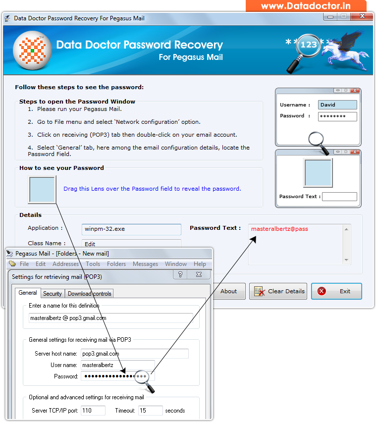 Password Recovery Software For Pegasus Mail