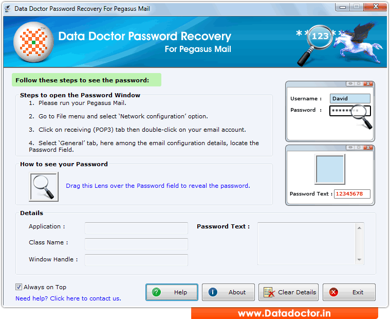 Password Recovery Software For Pegasus Mail
