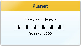 Code Planet Code Barcode Barcode fonts QR code postnet UPC-A UPC-E UPSC sack label planet barcodes