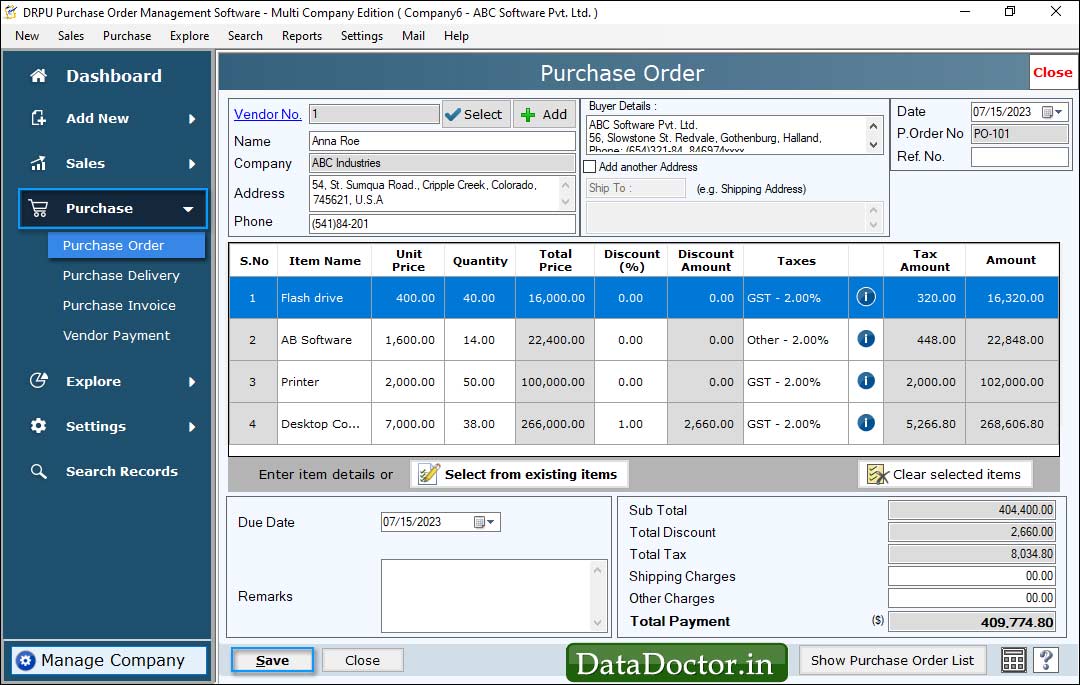 Purchase Order