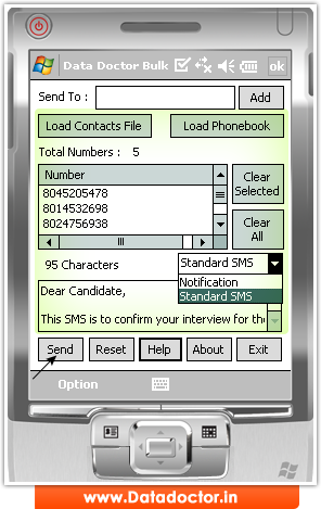 Pocket PC to Mobile Bulk SMS Software