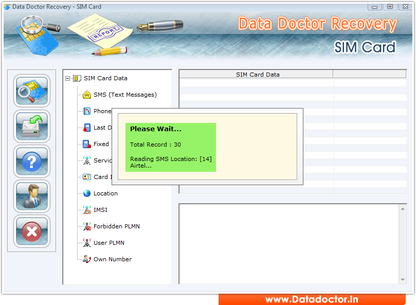 Card data recovery. Card data recovery