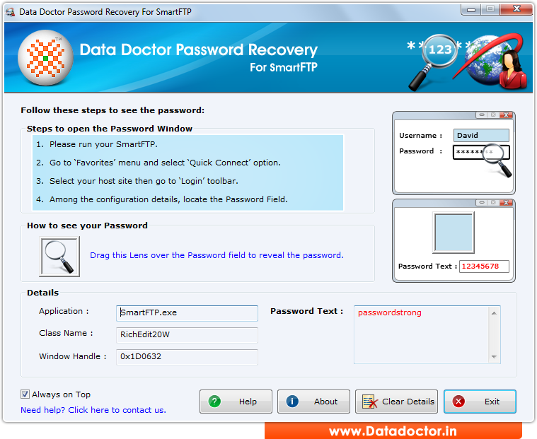 Password Recovery Software For SmartFTP