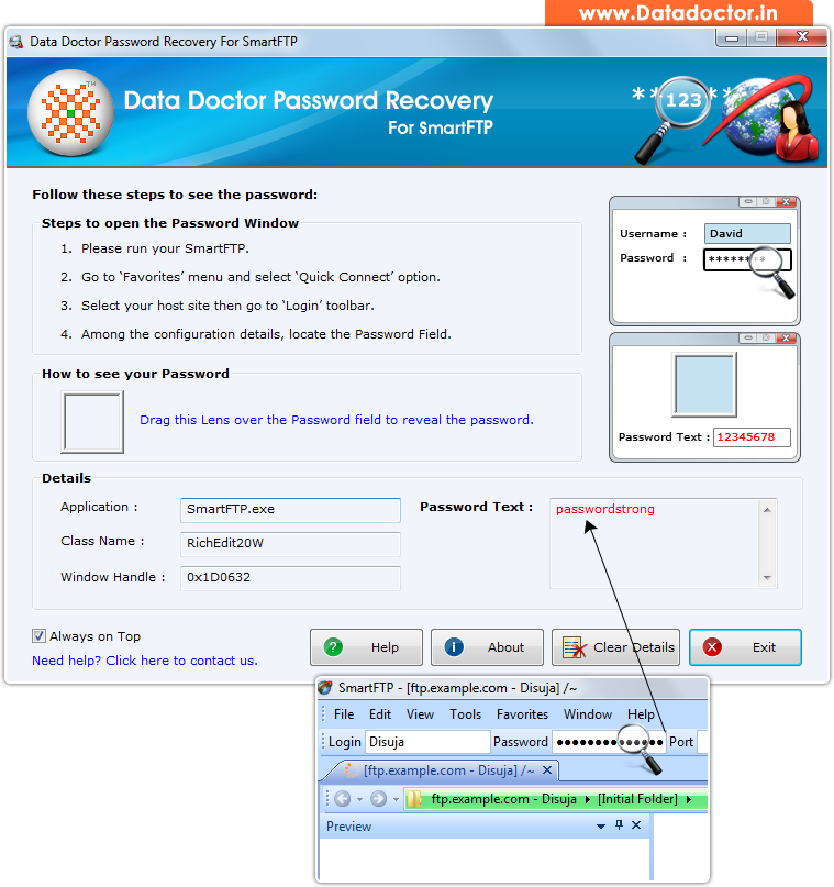 Password Recovery Software For SmartFTP