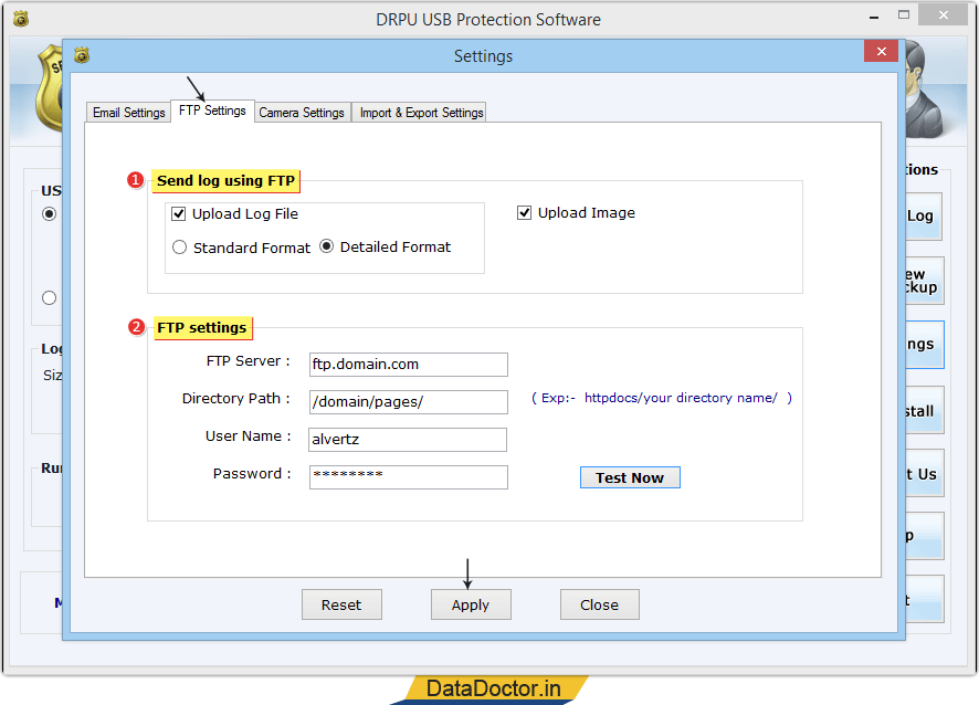 FTP Settings