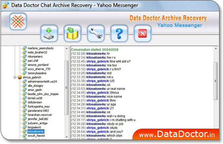 Yahoo Messenger Archive Recovery